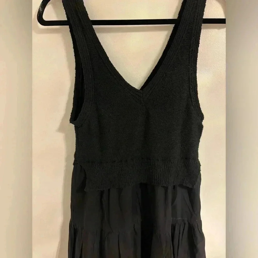 En Saison Mixed Media Tiered  Maxi Dress - Picture 5 of 8